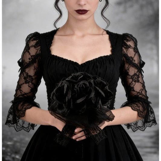 Deluxe Black Roses Bouquet