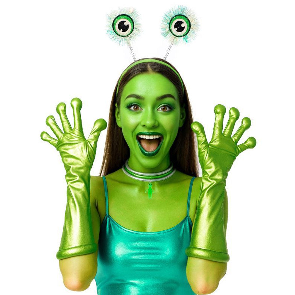Green Jumping Alien Set