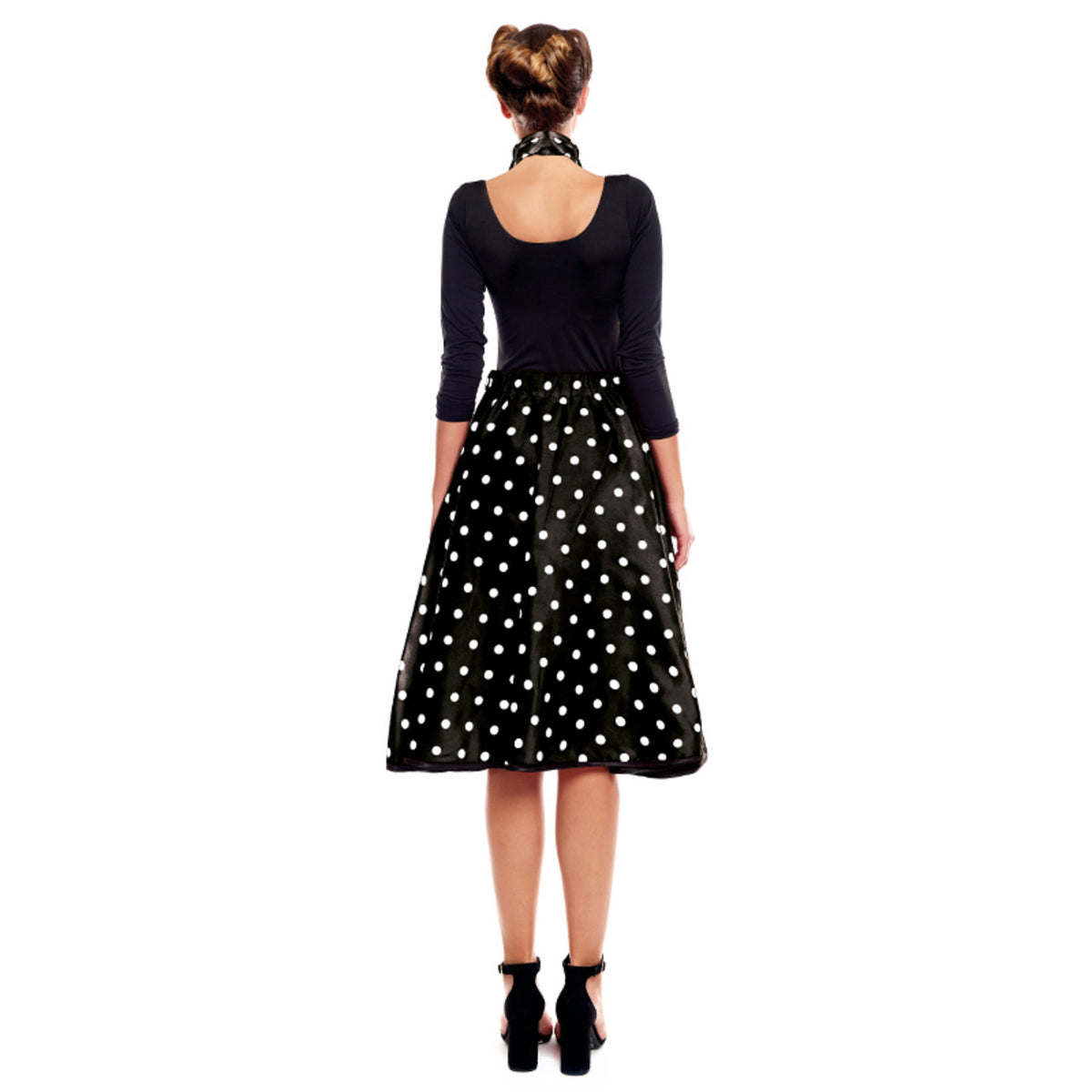 Black Polka Dot 50s Set