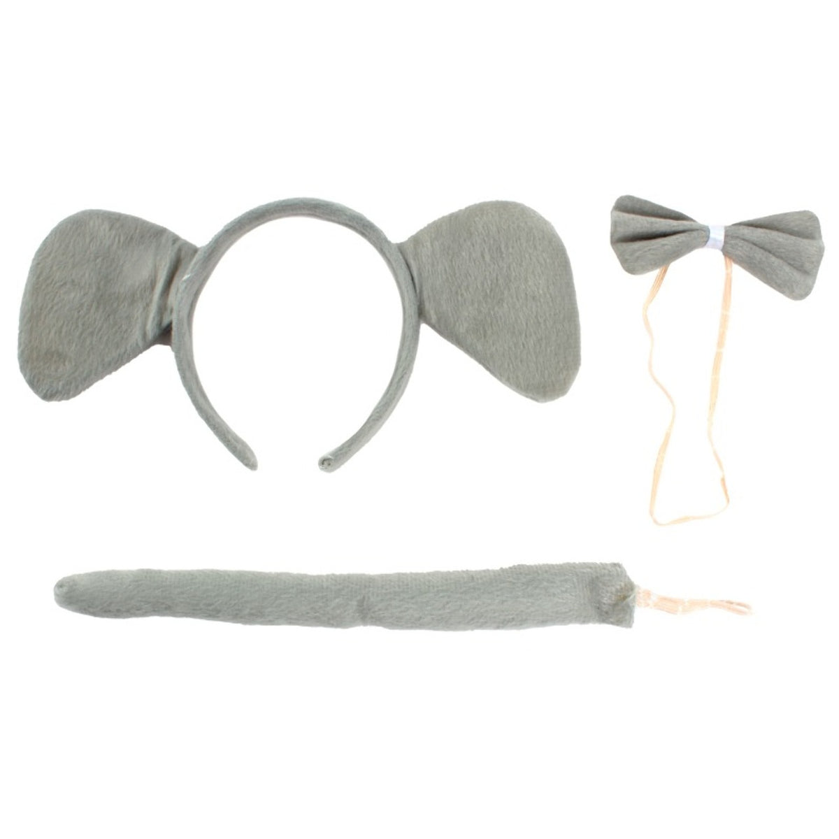 Grey Elephant Bow tie Set