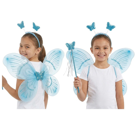 Blue Butterfly Fairy Set