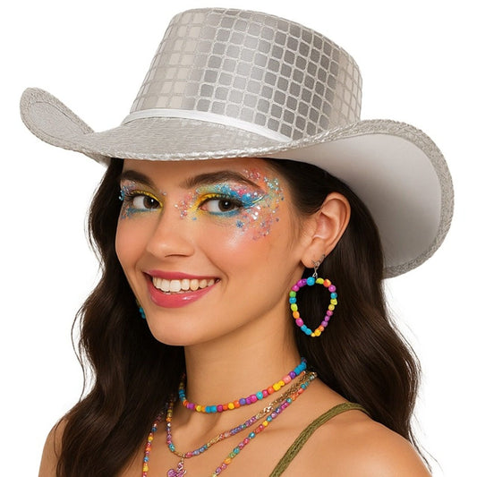 Silver Cowgirl Hat
