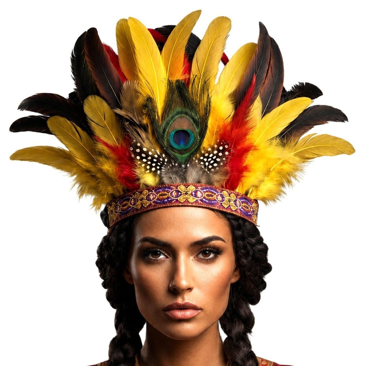 Aztec Feather Headdress