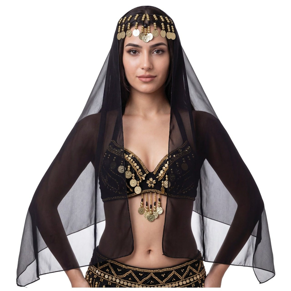 Black Belly Dance Headdress
