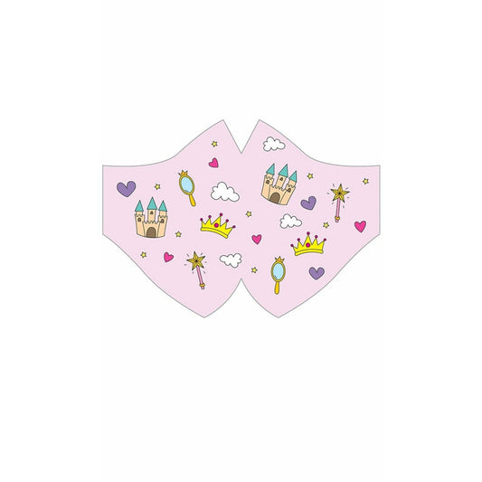Mascarilla de Tela Princesas infantil | Don Disfraz