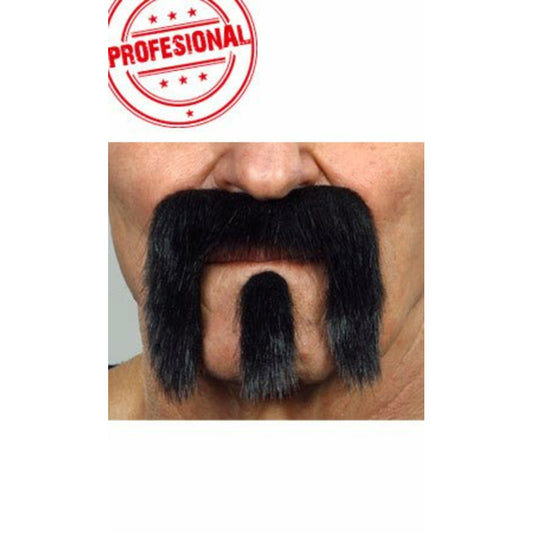 Bigote y Perilla Negro Profesional 025-SE | Don Disfraz