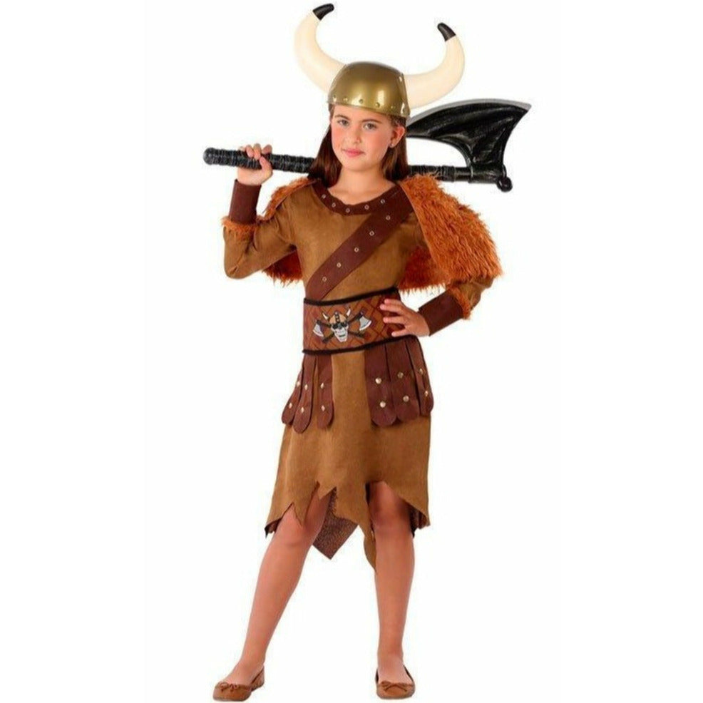 Disfraz de Vikinga Guerrera para niña | Don Disfraz