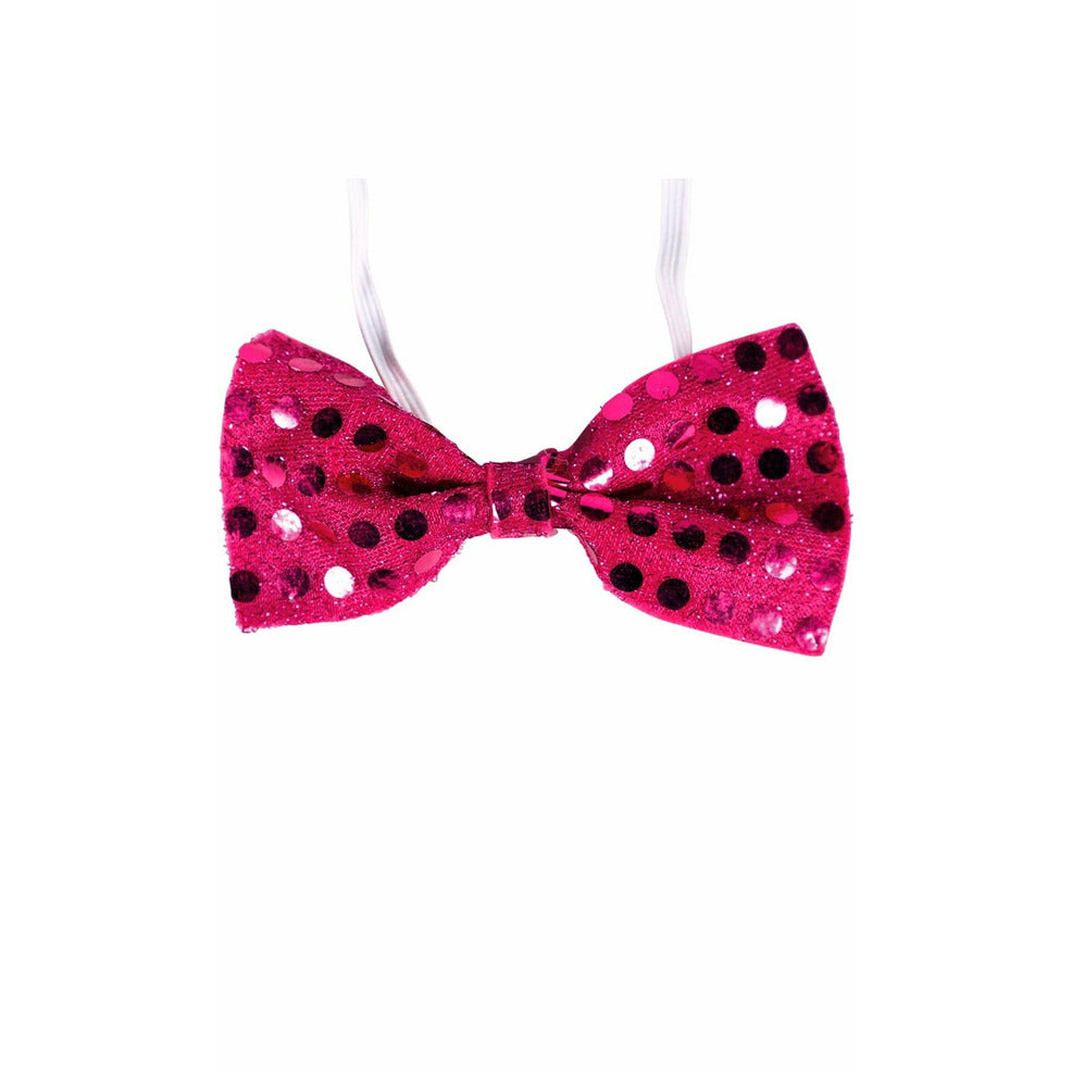 Pajarita de Lentejuelas Fucsia | Don Disfraz