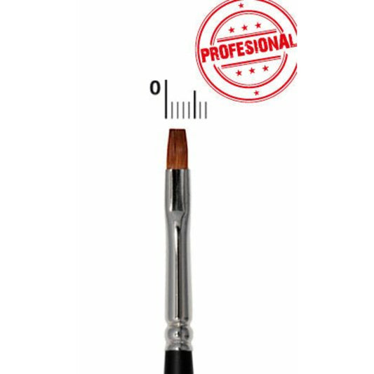 Pincel Plano 2 mm Buey Profesional | Don Disfraz