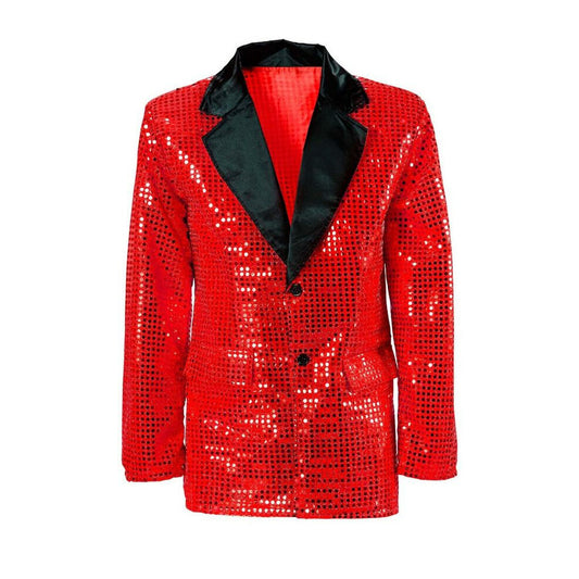 Chaqueta de Lentejuelas Roja para adulto | Don Disfraz
