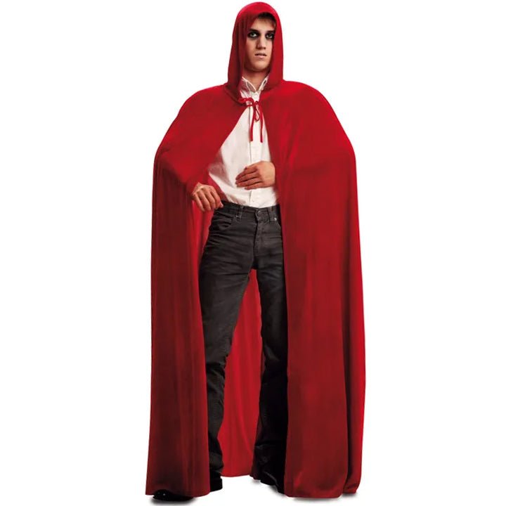 Red Velvet Hooded Cape