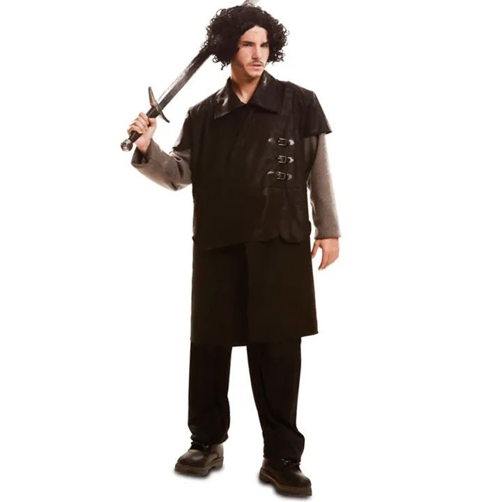 Mens Dark Medieval Warrior Costume