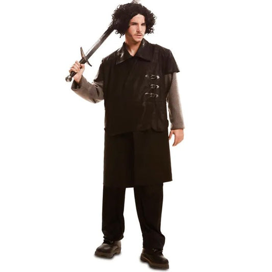 Mens Dark Medieval Warrior Costume