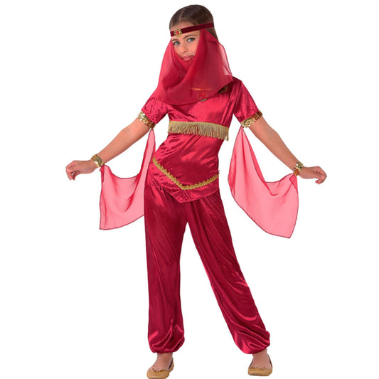 Girls Arabian Princess Costume with Veils