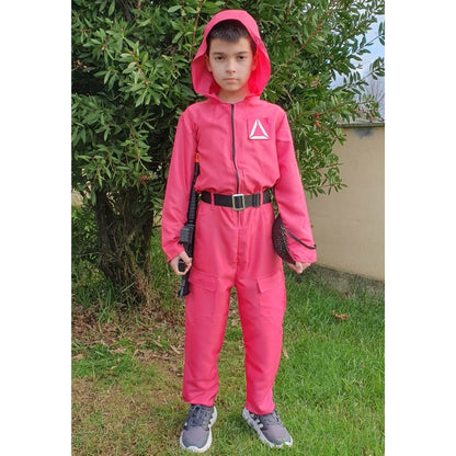 Kids Squid Game Guard Costume