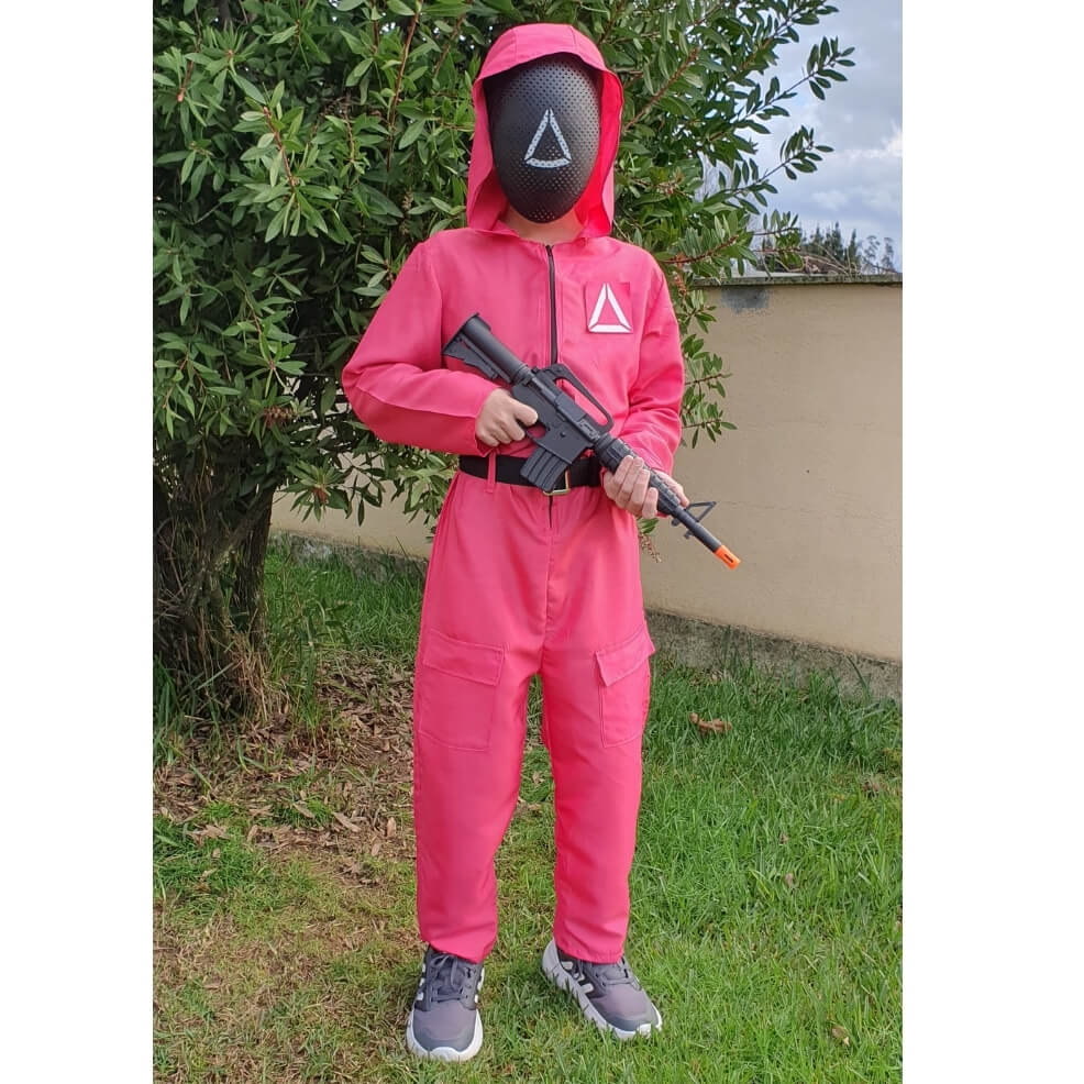 Kids Squid Game Guard Costume