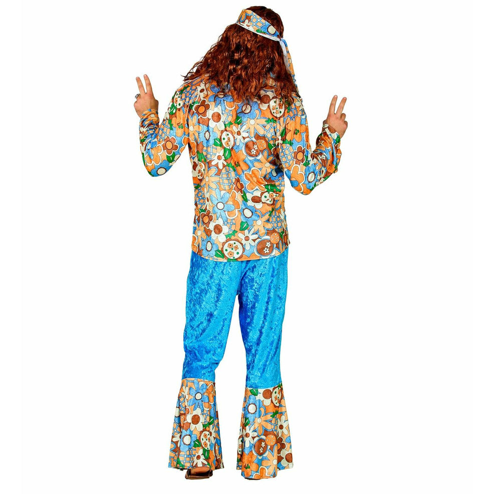 Disfraz XXL de Hippie Turquesa hombre | Don Disfraz