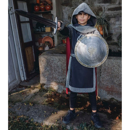 Kids Dark Medieval Knight Costume