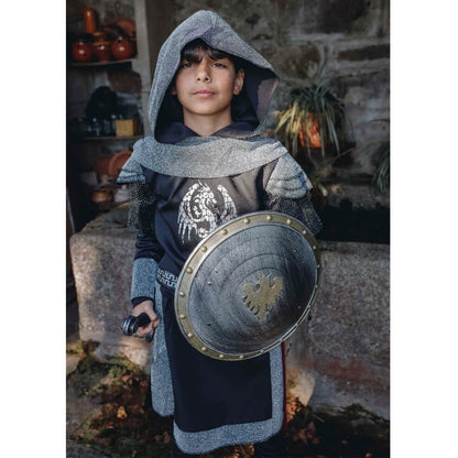 Kids Dark Medieval Knight Costume