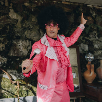 Mens Pink Disco Costume