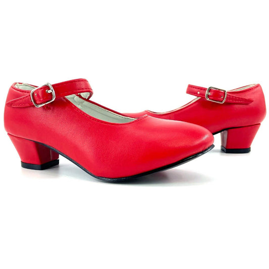 Plain Red Flamenco Shoes