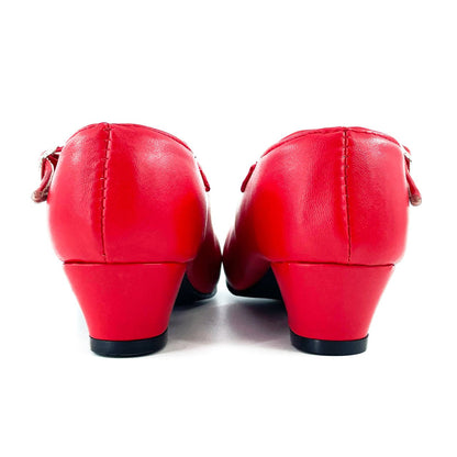 Plain Red Flamenco Shoes