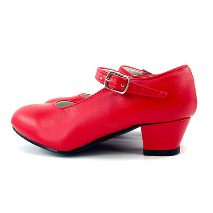 Plain Red Flamenco Shoes