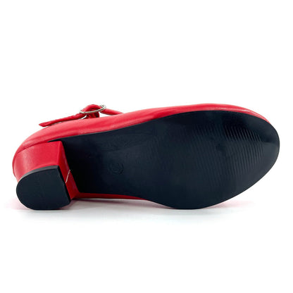 Plain Red Flamenco Shoes