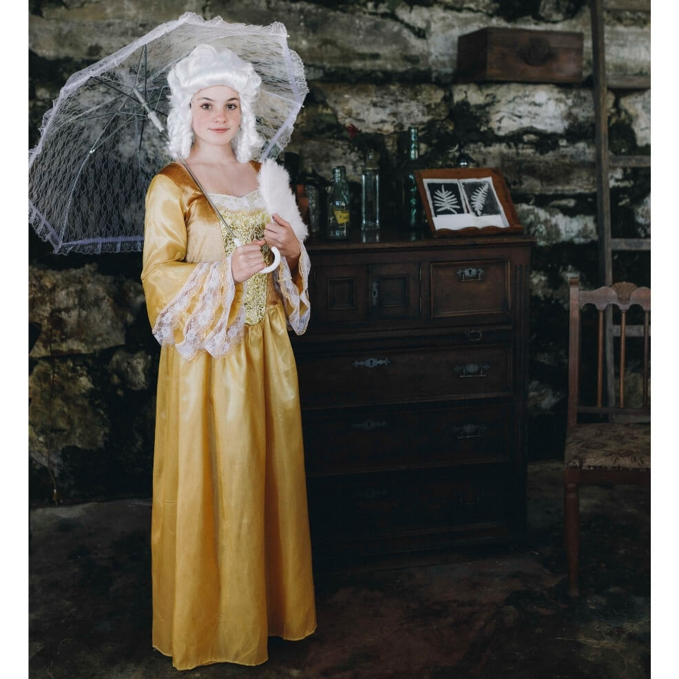 Womens Golden Baroque Duchess Costume