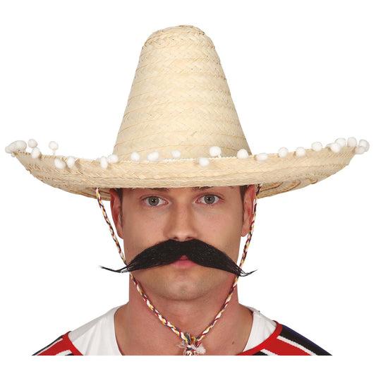 Mexican Straw Hat with Tassels