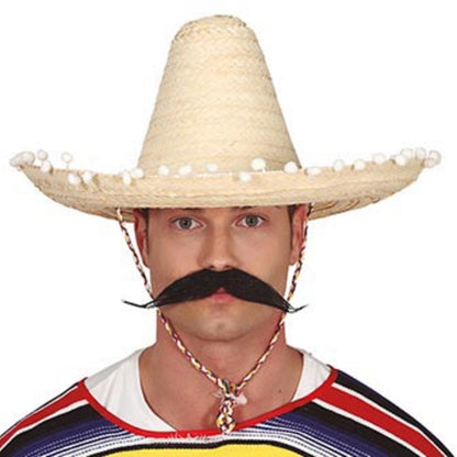 Mexican Straw Hat with Tassels