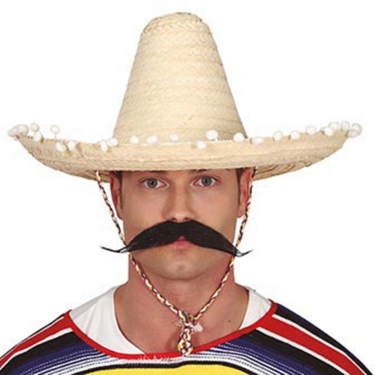 Mexican Straw Hat with Tassels