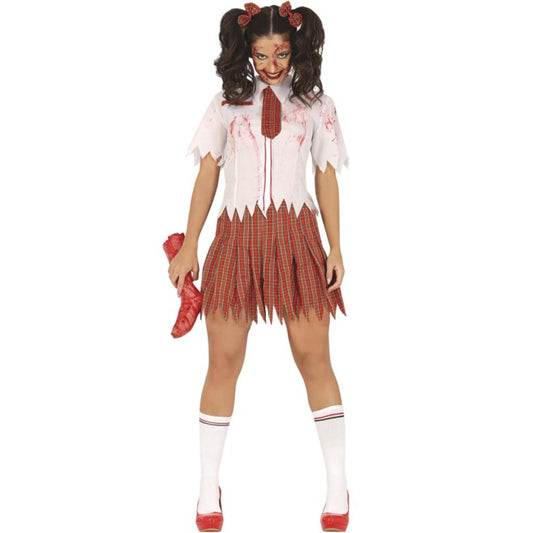Womens Zombie Schoolgirl Costume