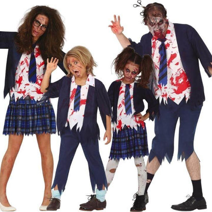Blue School Zombie Group Costumes