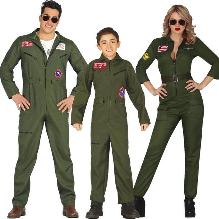 Budget Fighter Pilot Group Costumes