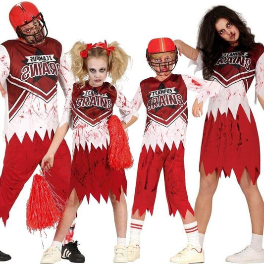 Zombie Cheerleader and Player Group Costumes