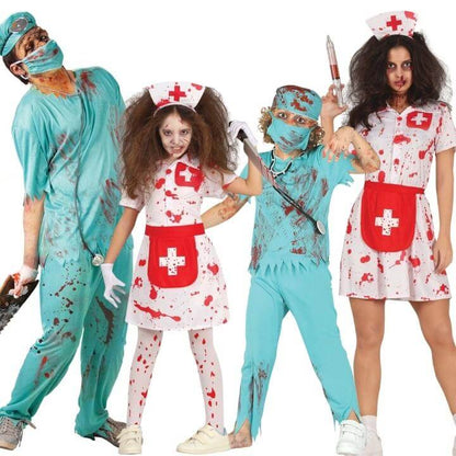Zombie Doctor and Nurse Group Costumes