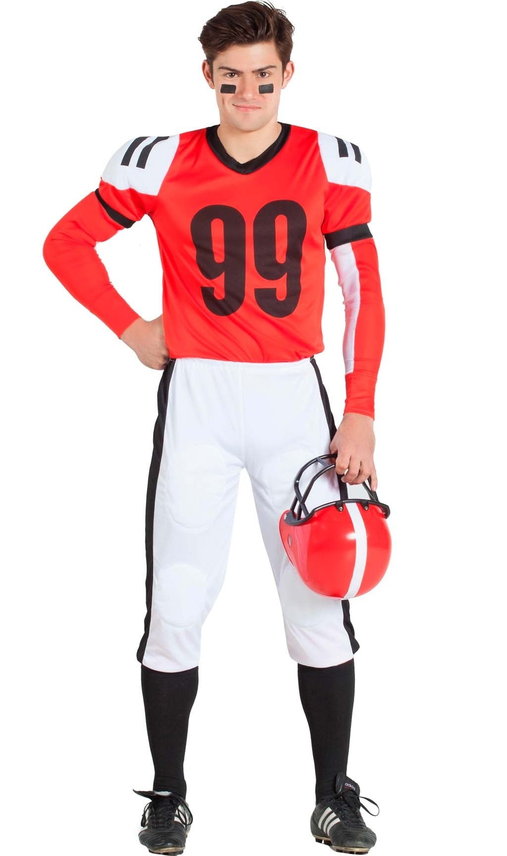 Red Cheerleader and Player Group Costumes