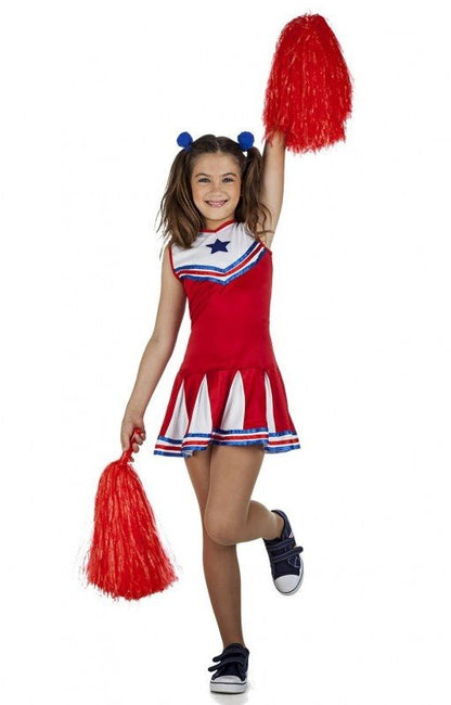 Red Cheerleader and Player Group Costumes