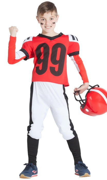 Red Cheerleader and Player Group Costumes