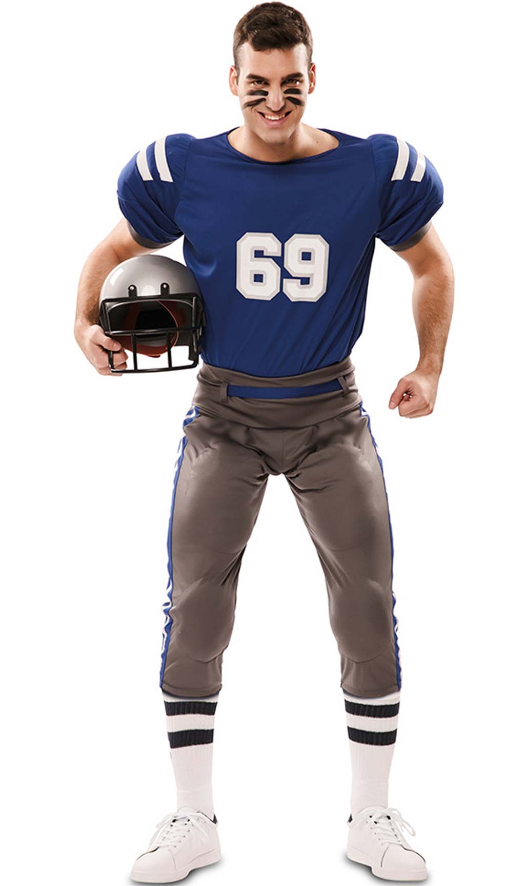 Blue Cheerleader and Player Group Costumes