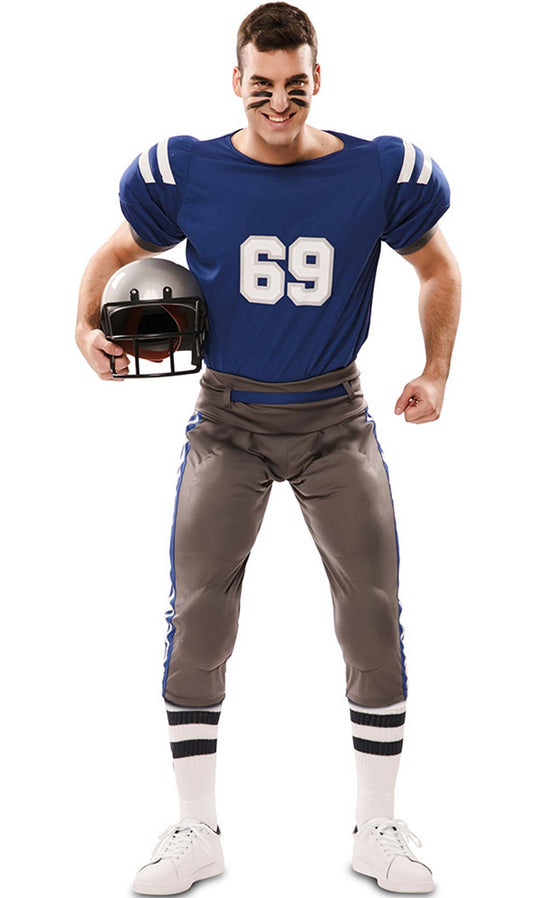 Blue Cheerleader and Player Group Costumes