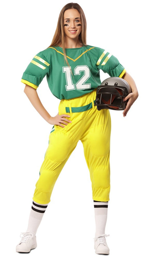 Green Rugby Player Group Costumes