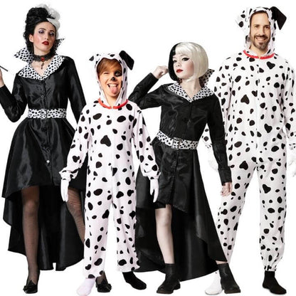 Cruella and Dalmatian Group Costumes