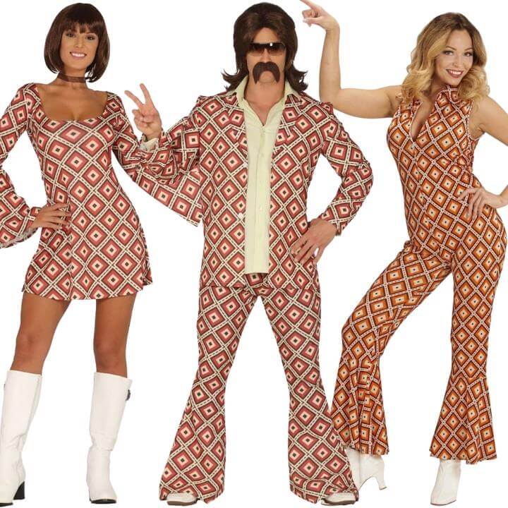 70s Diamond Pattern Group Costumes