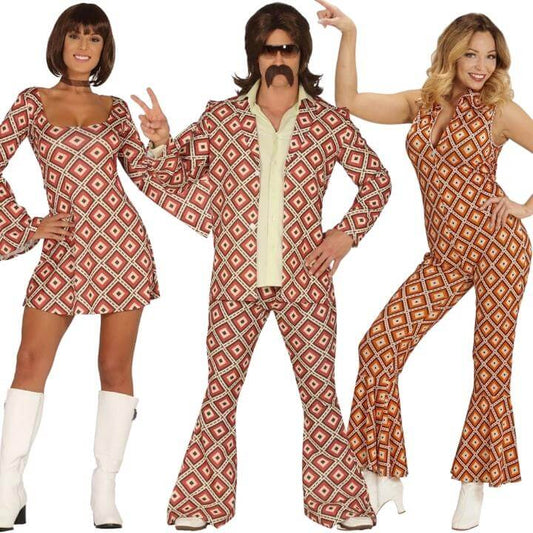 70s Diamond Pattern Group Costumes