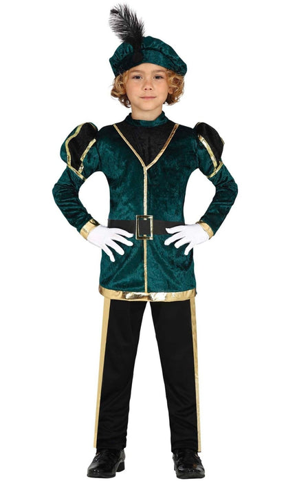 Green Royal Page Group Costumes