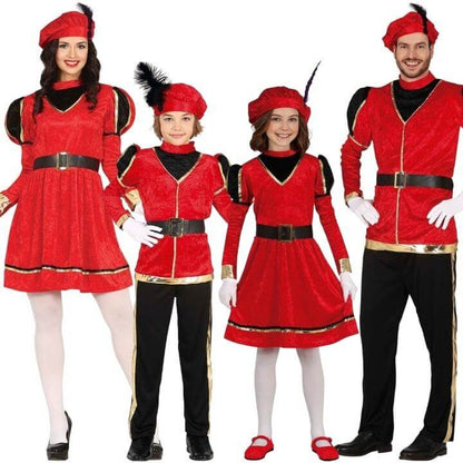 Red Royal Page Group Costumes