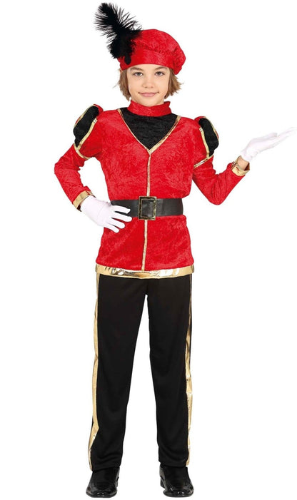 Red Royal Page Group Costumes