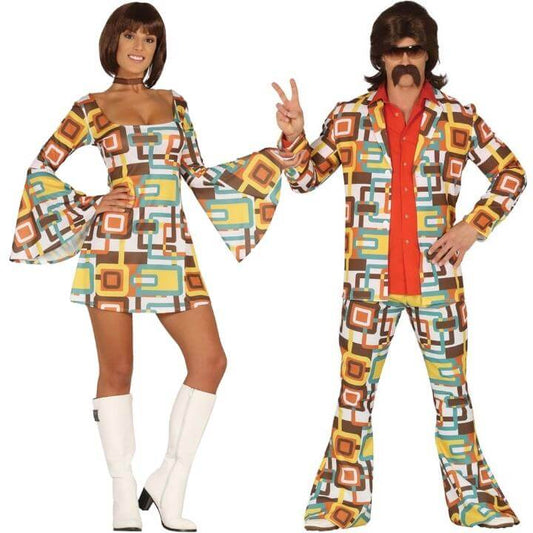 Retro 70s Couples Costumes